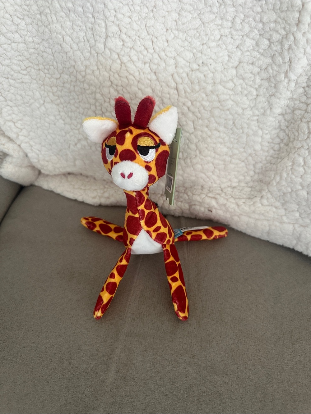 Bark Red & Yellow Giraffe Plush Toy